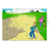 Golfer Stuck dans un Bunker (Devant horizontal)