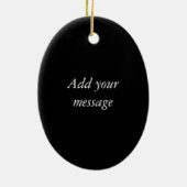 Golfer Symbool Kerstmis Keramisch Ornament (Achterkant)