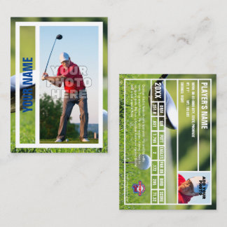 Golfer Trading Kaart Souvenir Contactkaartje