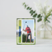 Golfer Trading Kaart Souvenir Contactkaartje (Staand voorkant)