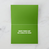 Golfer Vader Verjaardag of Vaderdag Eigen tekst Kaart (Binnen)