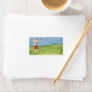 Golfer van de Riverbank Etiket