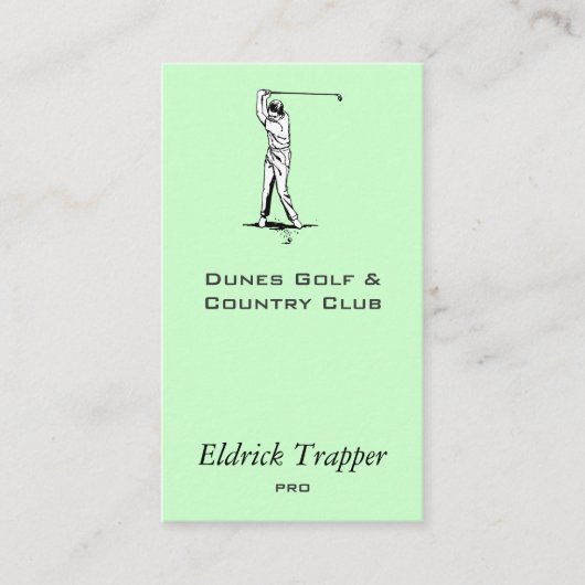 Golfer Visitekaartje (Voorkant)