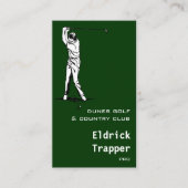 Golfer Visitekaartje (Voorkant)