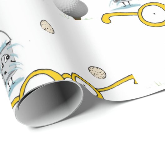 Golfer voor verpakkingspapier cadeaupapier (Rol Hoek)
