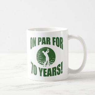 Golfer's 70ste verjaardag koffiemok