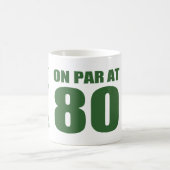 Golfer's 80ste verjaardag koffiemok (Center)