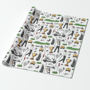 Golfers Cadeaupapier