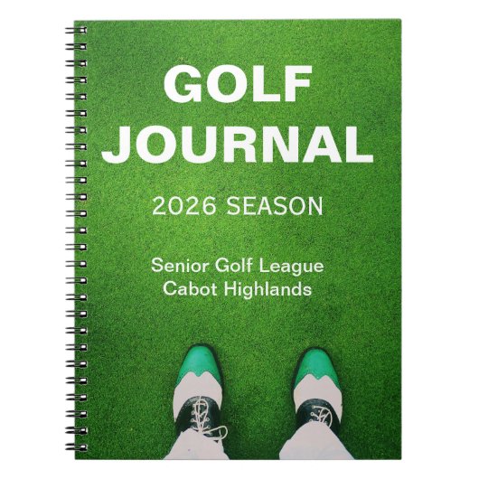 Golfer's Customized Personal Golf Journal (Devant)