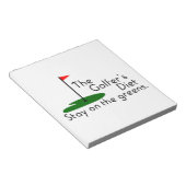 Golfers Diet Notitieblok (Schuin)