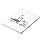 Golfers Diet Notitieblok (Gedraaid)
