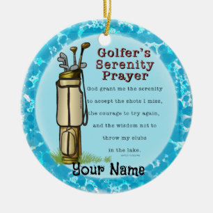 Golfers Gebed golf Keramisch Ornament