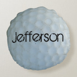 Golfers Gepersonaliseerde noodlijdende golfbal Rond Kussen