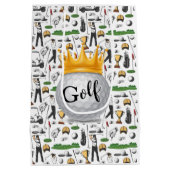 Golfers Gift Bag Medium Cadeauzakje (Achterkant)
