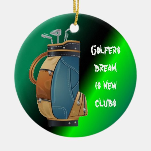 Golfers Gift Collectie Keramisch Ornament (Voorkant)