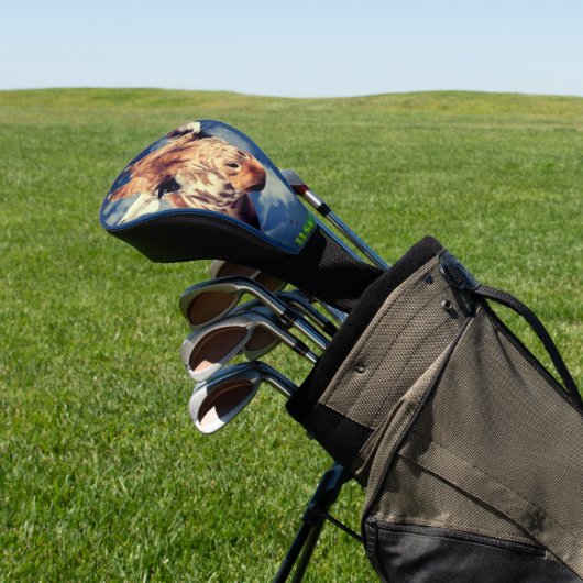 Golfer's Gift Giraffe Golfheadcover (Insitu)
