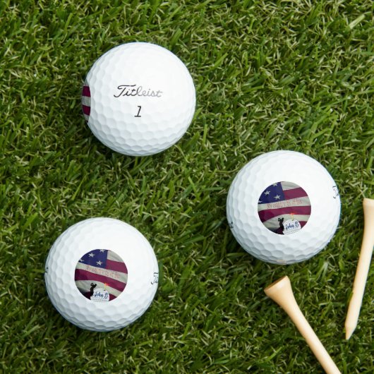 Golfer's Gift  Vlag Patriottisch Golfballen (Insitu Gras)