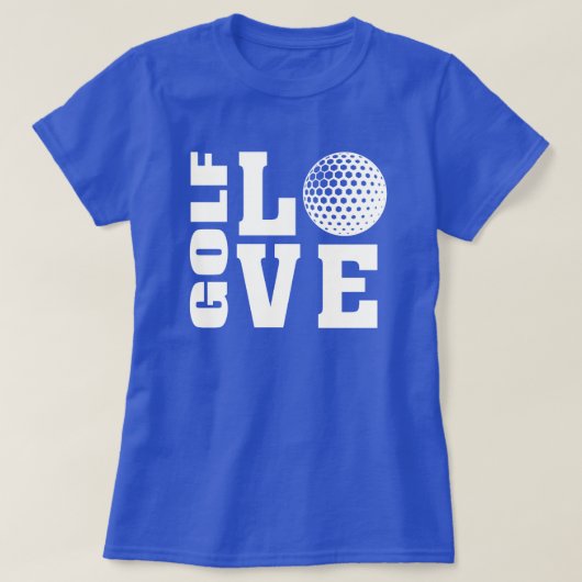 Golfer's Golf Love Golfing T-shirt (Design voorkant)