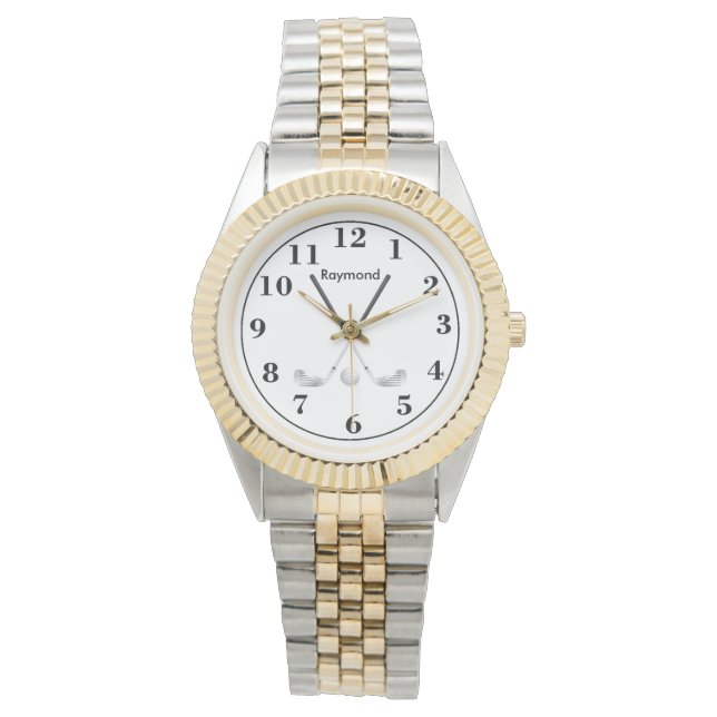Golfers Horloge (Voorkant)