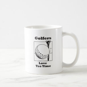 Golfers Love T-shirt Time Koffiemok