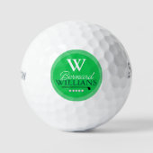 Golfer's Monogram Groen Golfballen (Voorkant)