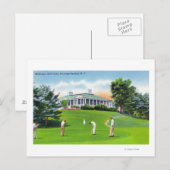 Golfers op McGregor Golf Links Scene Briefkaart (Voorkant / Achterkant)