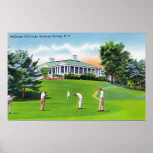 Golfers op McGregor Golf Links Scene Poster