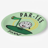 Golfers Par-T-shirt Tijd Papieren Bordje (Gekanteld)