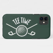Golfers T-shirt Tijd Case-Mate iPhone Case (Achterkant (horizontaal))