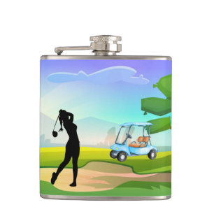 Golfer's vinylomhulling heupfles