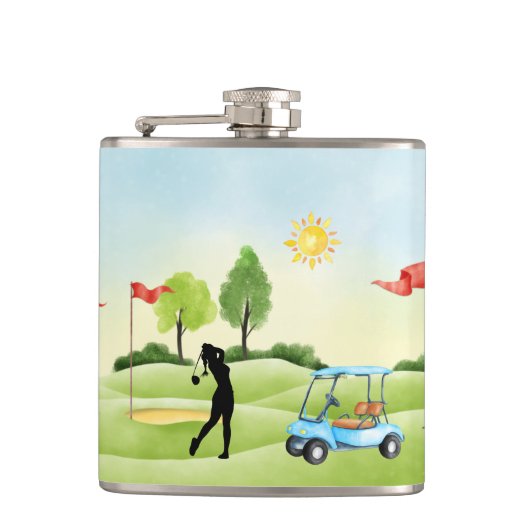 Golfer's vinylomhulling heupfles (Voorkant)