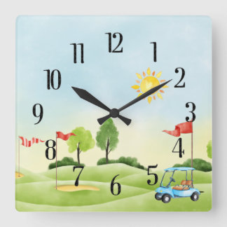 Golfer's Wall klok
