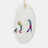 Golferskoppel Keramisch Ornament (Rechts)