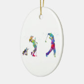 Golferskoppel Keramisch Ornament (Links)