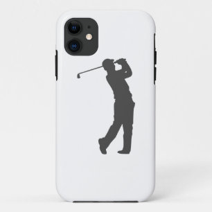 Golferspeler silhouette iPhone 11 hoesje