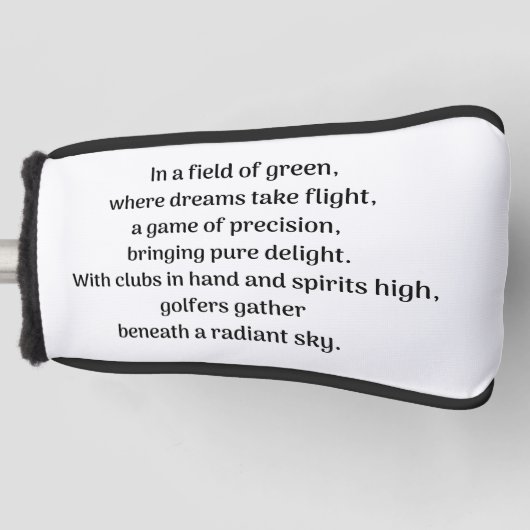 Golferssensatie Golfheadcover (Voorkant)