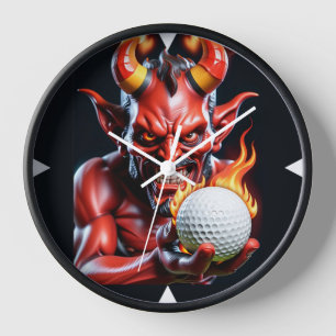 Golfeur chaud - Horloge murale