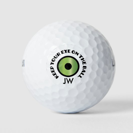 Golfeur Monogramme - Gardez L'Oeil Sur La Balle (Devant)