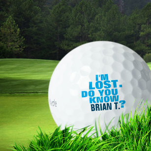 golfeur perdue balles de golf avec nom