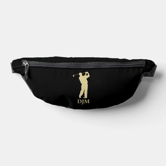 Golfeur Silhouette Monogram Gold (Poser)