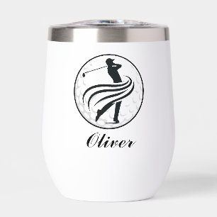 Golfeur stylisé silhouette personnalisée