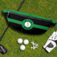 Golfeur Tee Golf Humour Sportif Monogramme Noir Ve