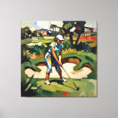 Golfeuse - Impression d'art sur toile de golf (Recto)