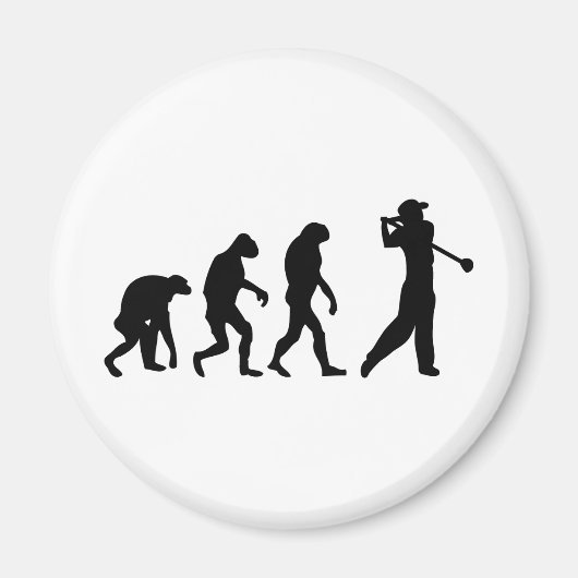 golfevolutie magneet (Voorkant)