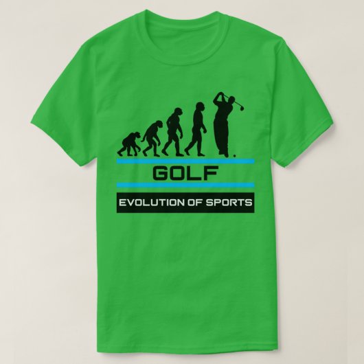 Golfevolutie van de sport t-shirt (Design voorkant)