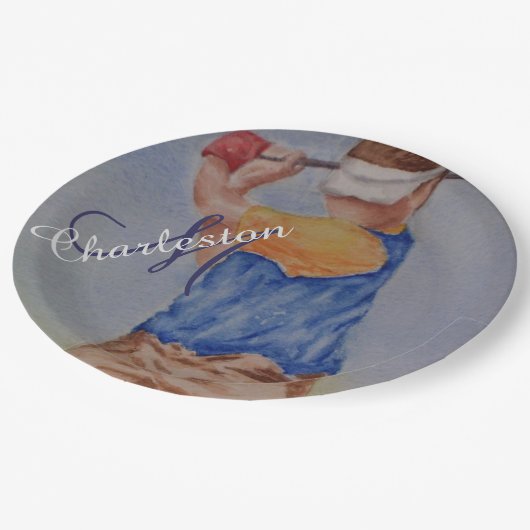 Golffeest Papieren Bordje (Gekanteld)