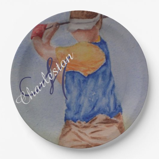 Golffeest Papieren Bordje (Voorkant)