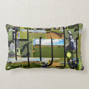 Golffoto Collage en Logo, Kussen