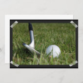 Golffotouitnodiging Kaart (Voorkant / Achterkant)