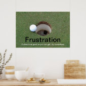 Golffrustratie-poster Poster (Keuken)